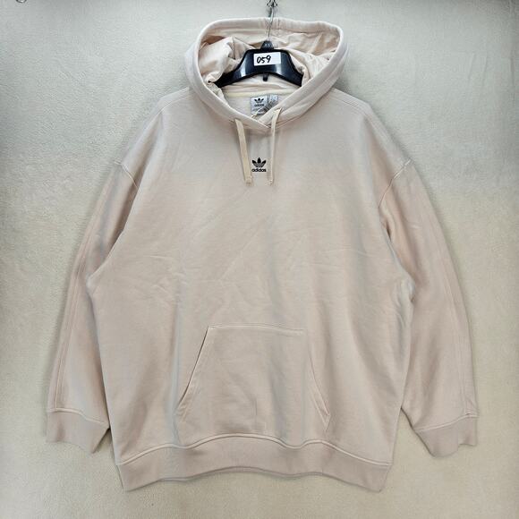 adidas Originals Tops - ADIDAS ORIGINALS WOMEN'S XL WONDER WHITE ESSENTIALS OVERSIZED HOODIE NWT